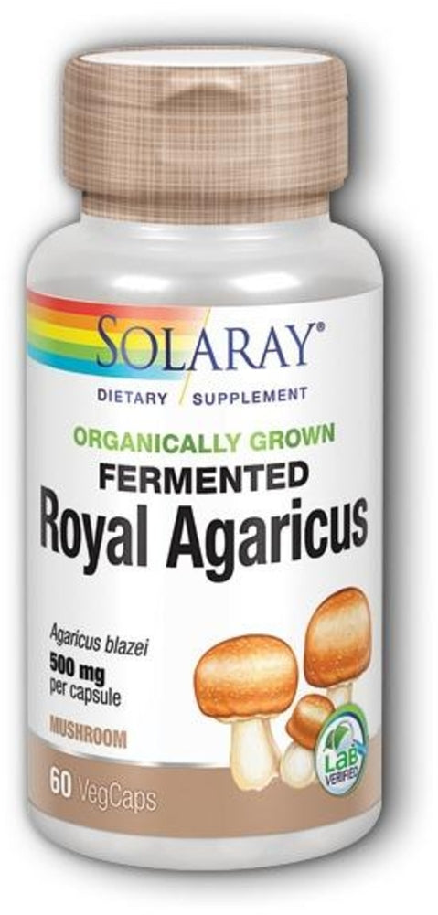 Fermented Royal Agaricus Mushroom (Organic), 500 mg, 60 Vegetarian Capsules