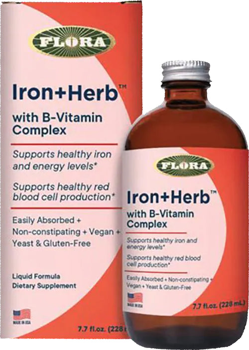 Flora Iron + Herb with B-Vitamin Complex, 7.7 fl oz (228 ml) Bottle