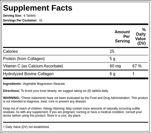 Super Collagen + C (Type I & III), 270 Tablets