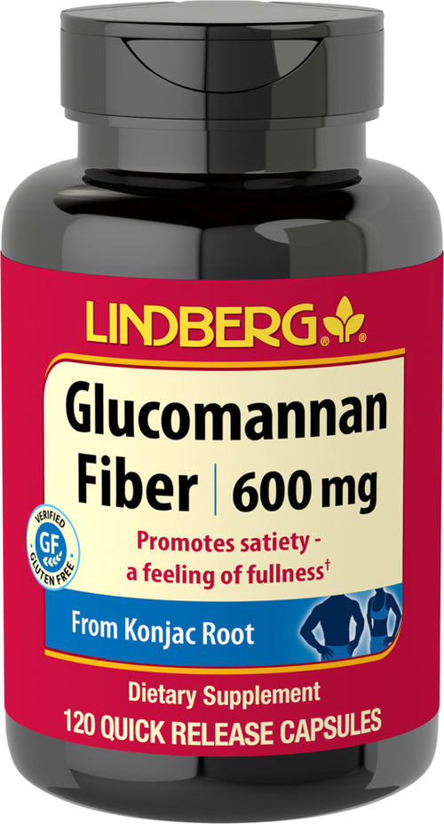 Glucomannan Fiber, 600 mg, 120 Quick Release Capsules