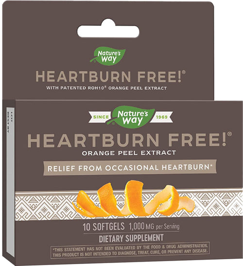 Heartburn Free (98.5% d-limonene), 1,000 mg (per serving), 10 Softgels