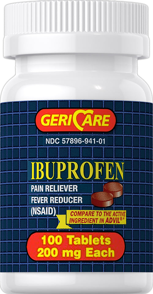 Ibuprofen 200 mg, Compare to Advil , 100 Tablets