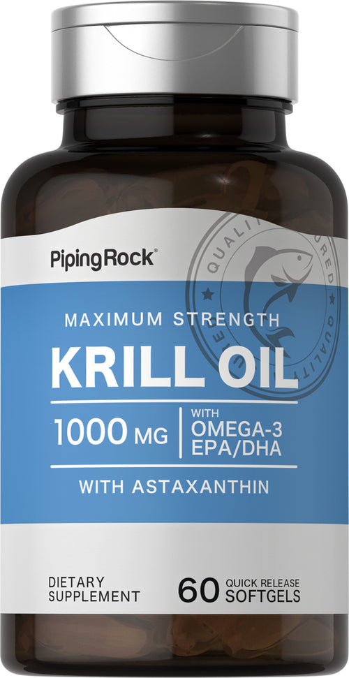 Krill Oil, 1000 mg, 60 Quick Release Softgels