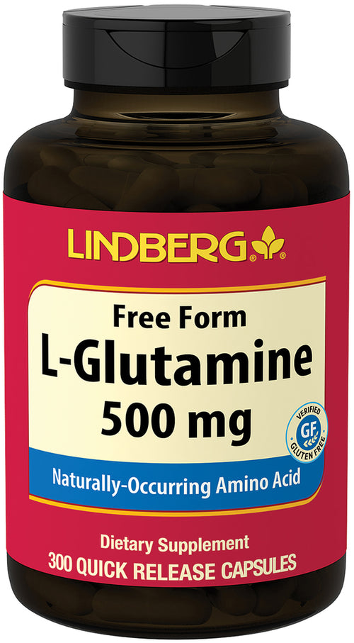 L-Glutamine, 500 mg, 300 Quick Release Capsules