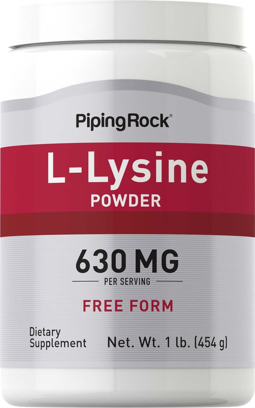 L-Lysine Powder, 1 lb (454 g) Bottle