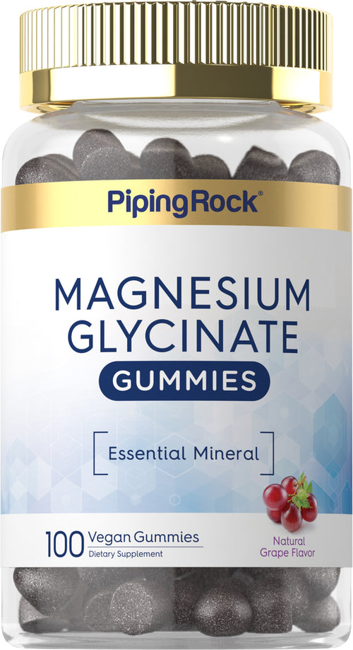 Magnesium Glycinate (Natural Grape), 100 Vegan Gummies