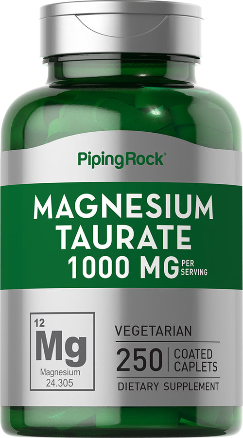 Magnesium Taurate, 1000 mg (per serving), 250 Coated Caplets