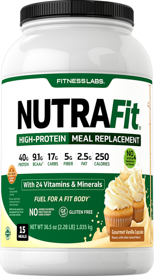 Batido para sustitución de comidas NutraFit (sabor Natural Vanilla) 2.28 lb 1.035 Kg Botella/Frasco    