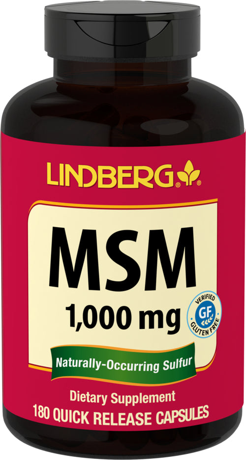 MSM, 1000 mg, 180 Quick Release Capsules