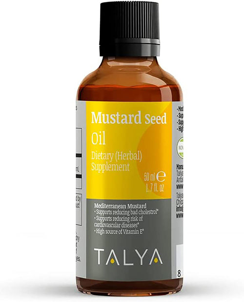 Mustard Seed Oil, 1.7 fl oz (50mL) Bottle