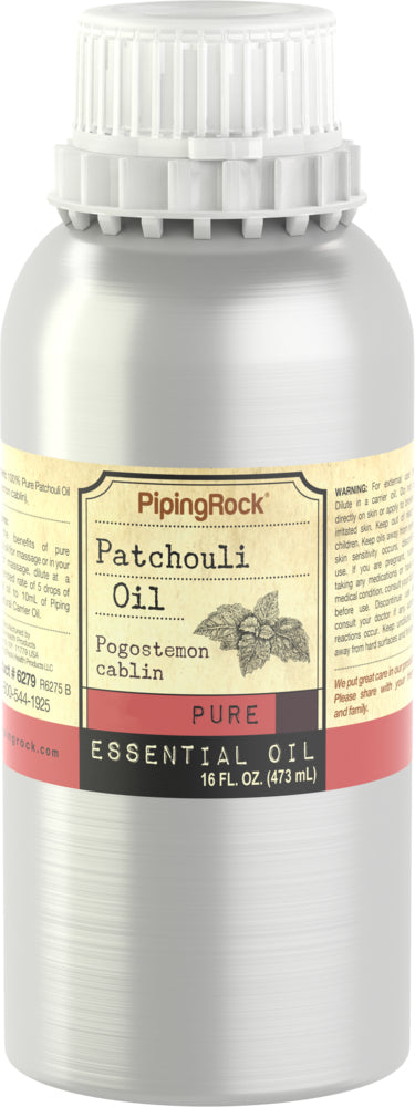 Patchouli Pure Essential Oil (GC/MS Tested), 16 fl oz (473 mL) Canister