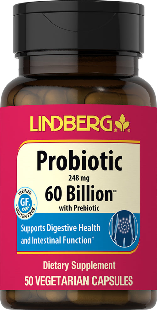 Probiotic 60 Billion with Prebiotic, 50 Vegetarian Capsules