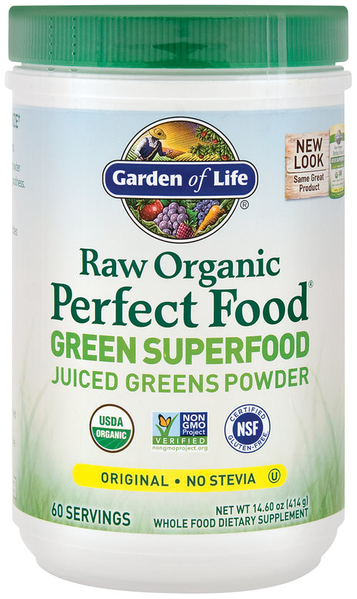 Verduras orgánicas exprimidas en polvo Raw Organic Perfect Food 14.6 oz 414 g Botella/Frasco    