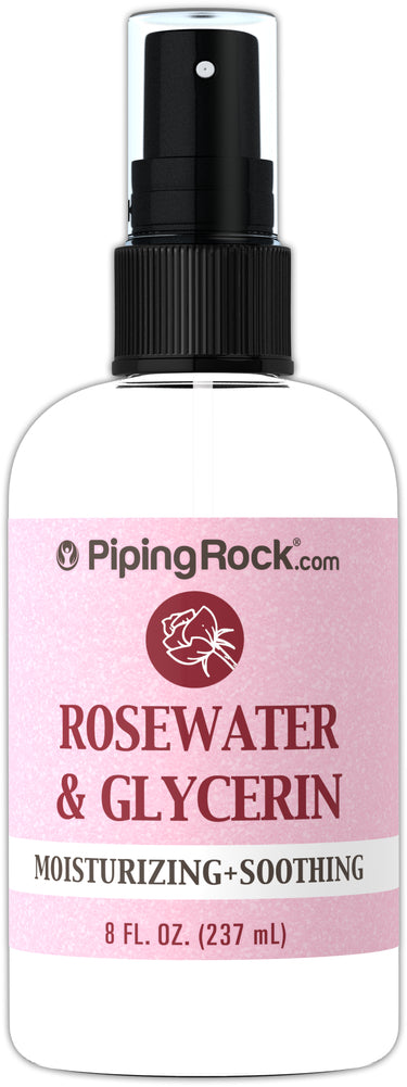 Rosewater and Glycerin, 8 fl oz (237 mL) Spray Bottle