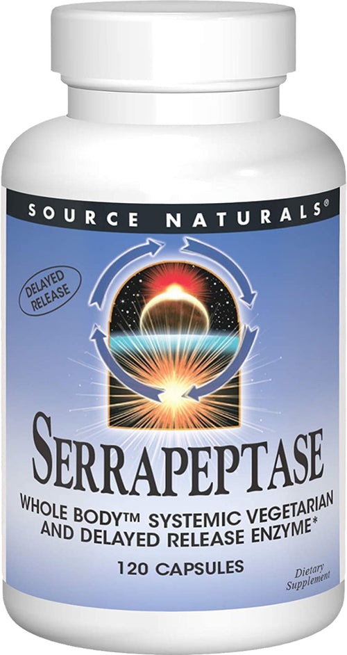 Serrapeptase, 120,000 SPU, 120 Capsules