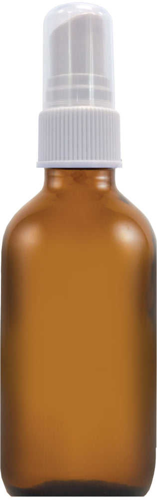 Spray Bottle, 2 fl oz (59 mL) Glass Amber, Spray Bottle