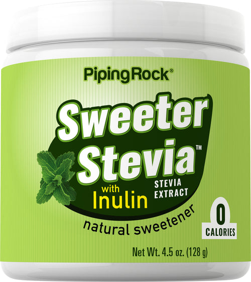 Extracto de stevia con inulina Sweeter Stevia, en polvo 4.5 oz 128 g Botella/Frasco    