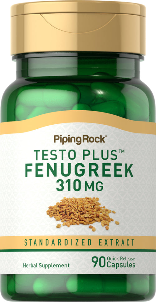 TestoPlus Fenugreek Extract, 310 mg, 90 Quick Release Capsules