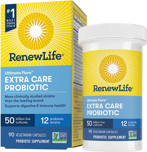 Ultimate Flora Probiotic Extra Care, 50 Billion CFU, 90 Vegetarian Capsules