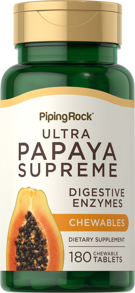 Ultra Papaya Enzyme Supreme, 180 Chewable Tablets