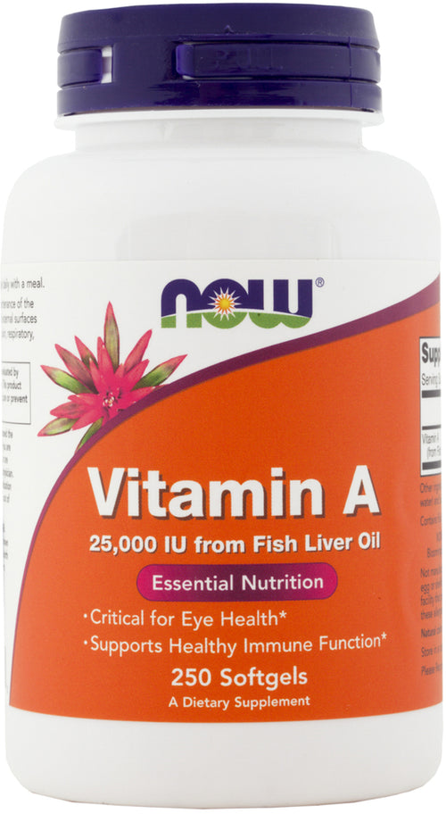 Vitamin A (Fish Oil), 25000 IU, 250 Softgels