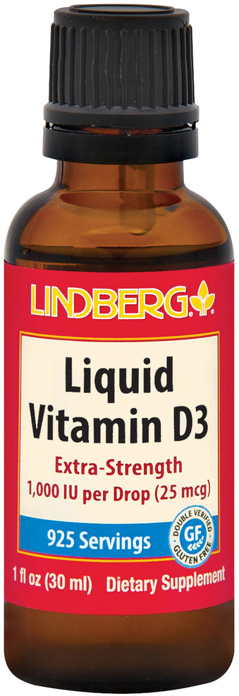 Vitamina D3 en líquido 1000 IU (por gota) 1 fl oz 30 mL Botella/Frasco    