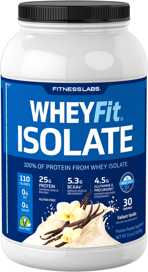 Whey Protein Isolate WheyFit (Valiant Vanilla), 2 lb (908 g) Bottle