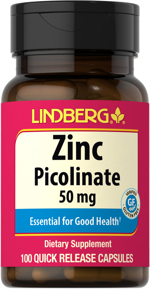 Zinc Picolinate, 50 mg, 100 Quick Release Capsules